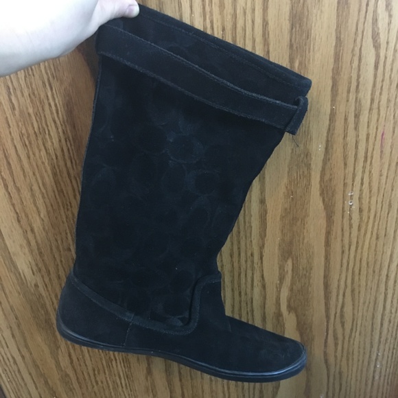 Suede Coach Boots - Picture 2 of 6